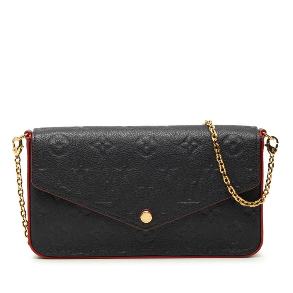Louis Vuitton Monogram Empreinte Pochette Felicie Crossbody Chain Shoulder Ba...